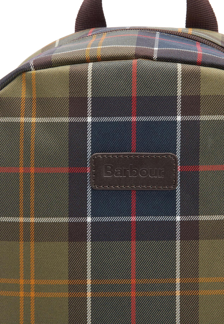 ViaMonte Shop | Barbour zaino unisex tartan verde in nylon