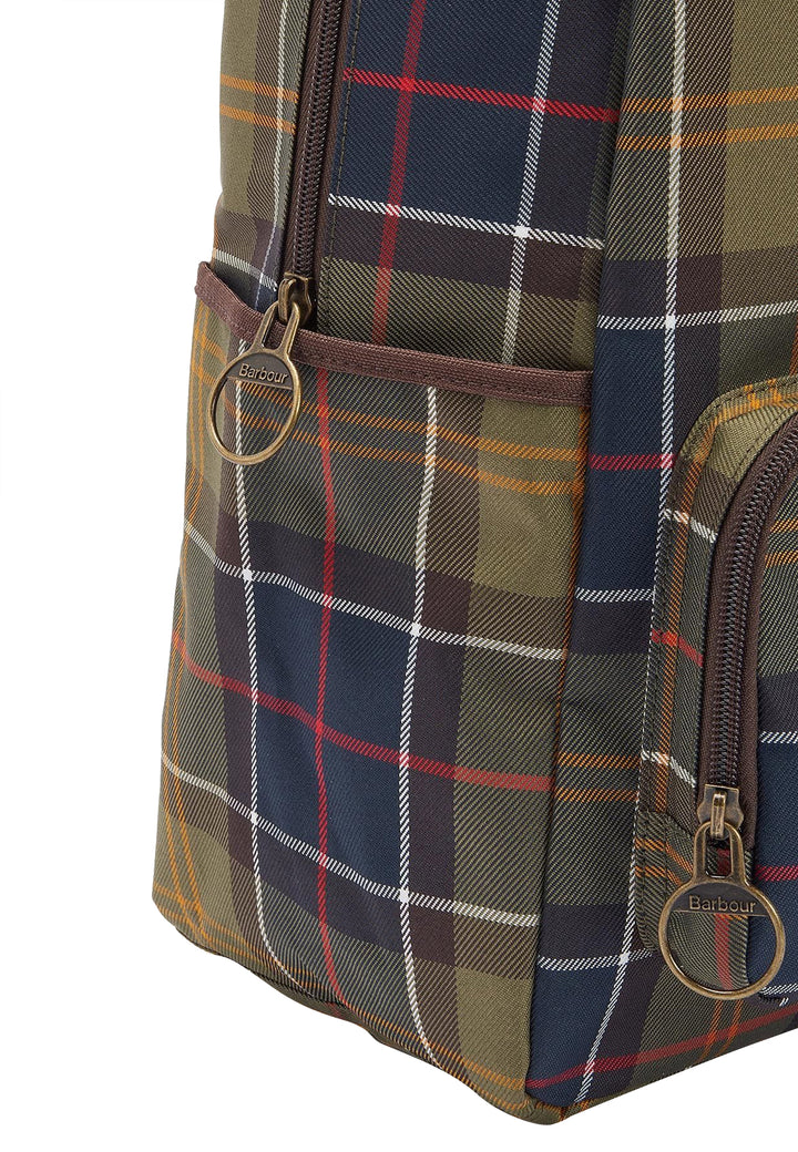 ViaMonte Shop | Barbour zaino unisex tartan verde in nylon