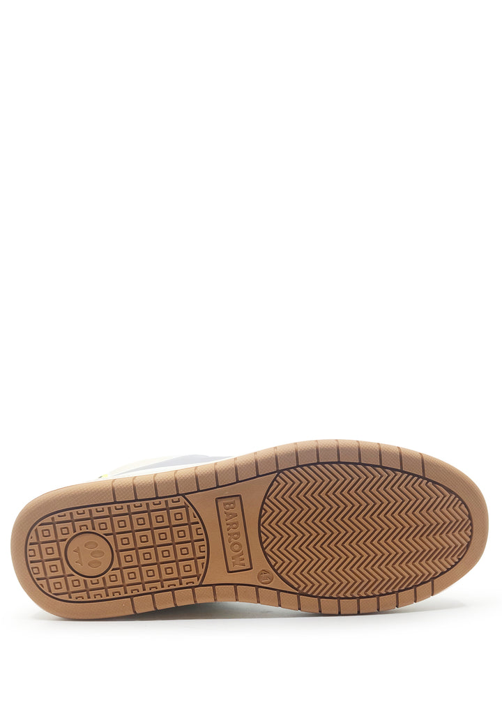 ViaMonte Shop | Barrow sneakers bianca e beige unisex in pelle scamosciata e mesh