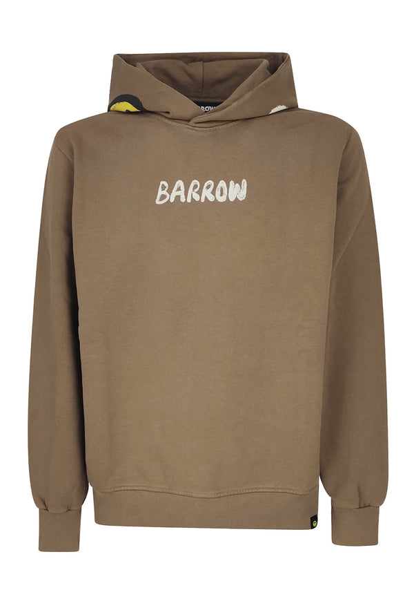 ViaMonte Shop | Barrow felpa marrone unisex in cotone