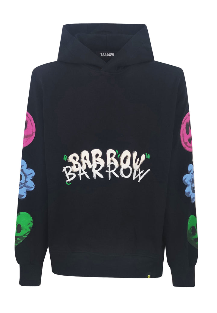 ViaMonte Shop | Barrow felpa nera unisex in cotone