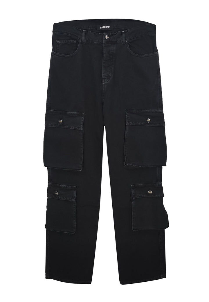 ViaMonte Shop | Barrow jeans cargo nero unisex in cotone