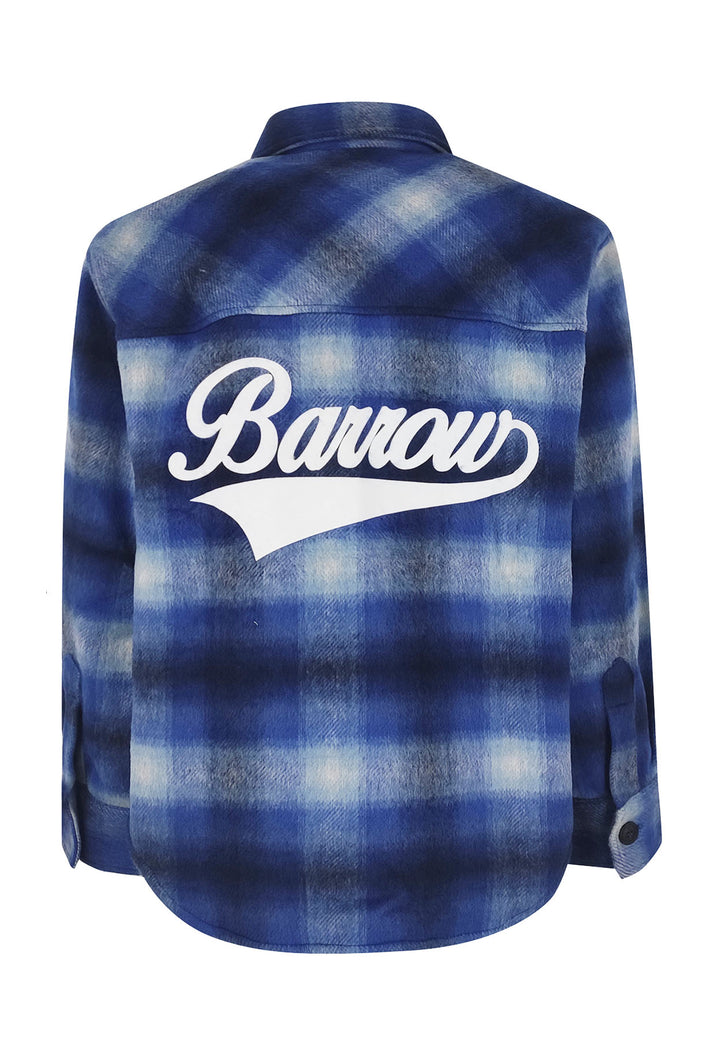 ViaMonte Shop | Barrow camicia a fantasia quadri blu unisex in pile