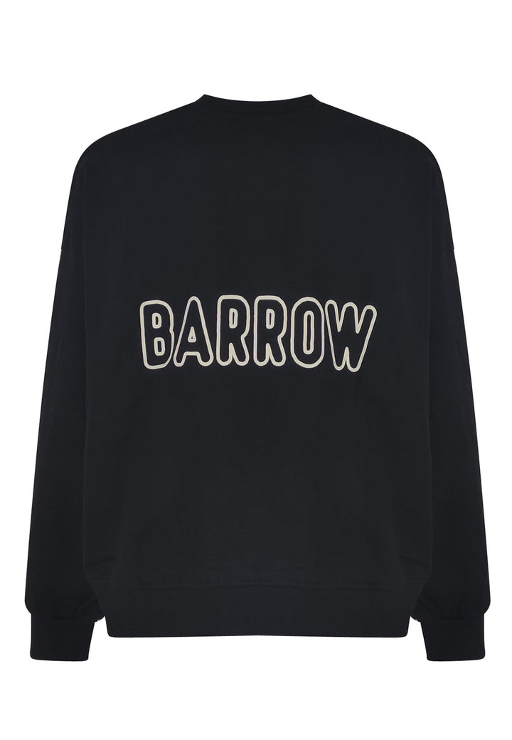 ViaMonte Shop | Barrow felpa nera unisex in cotone