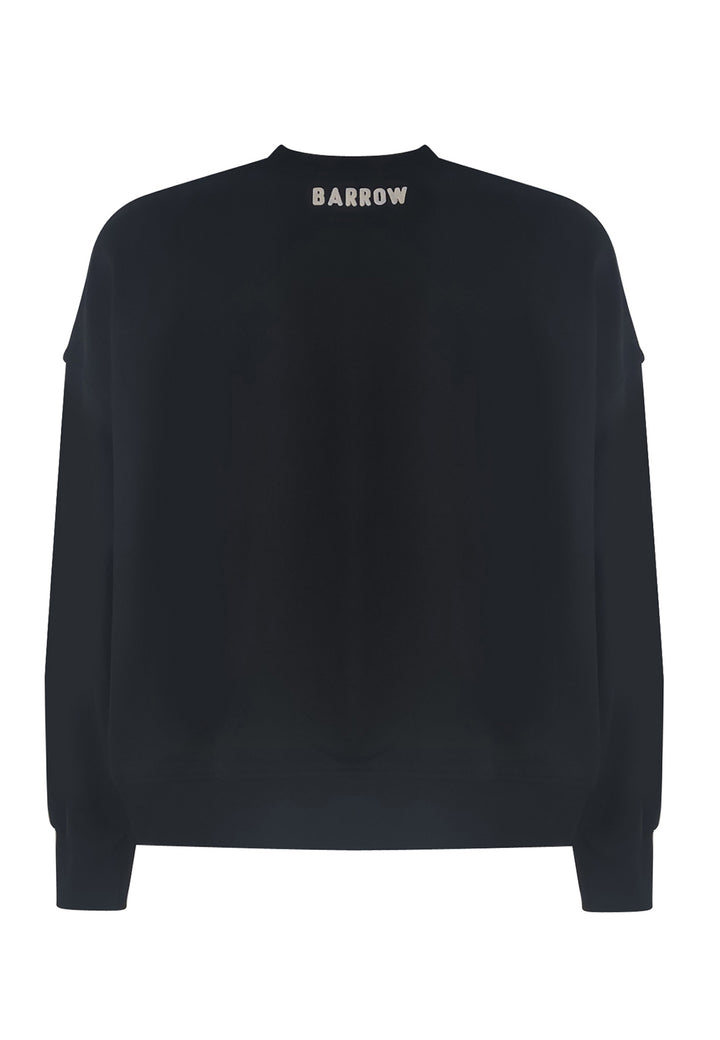 ViaMonte Shop | Barrow felpa nera unisex in cotone