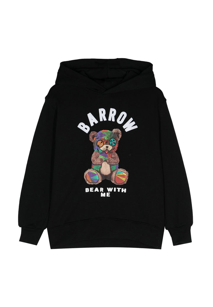 ViaMonte Shop | Barrow felpa nera bambino in cotone