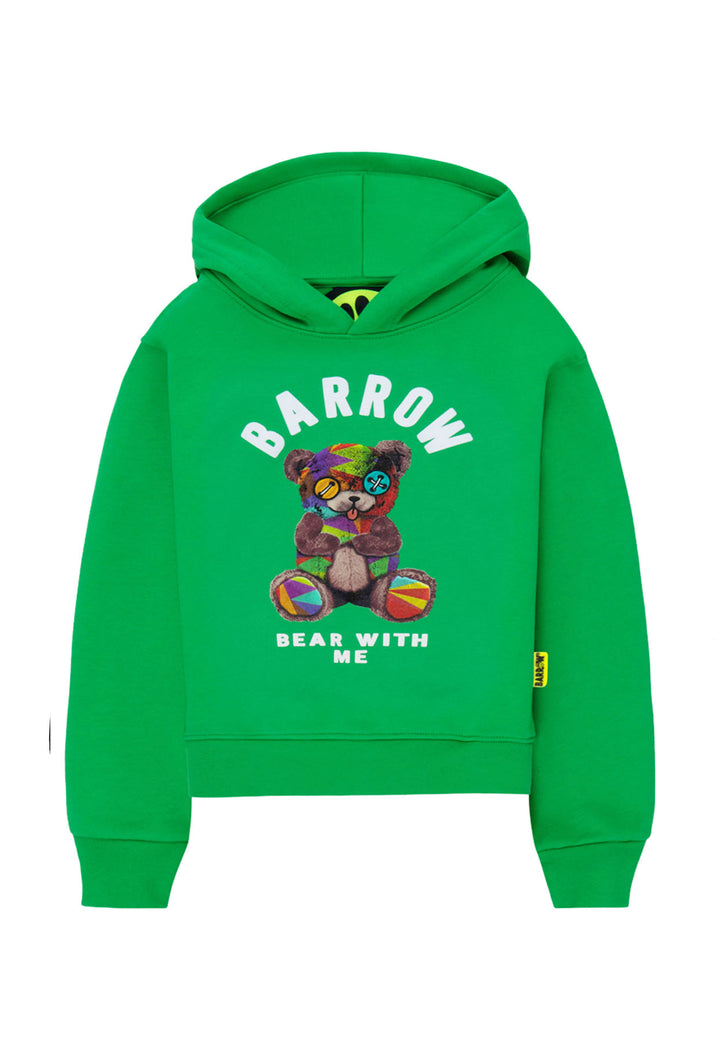 ViaMonte Shop | Barrow felpa verde bambino in cotone