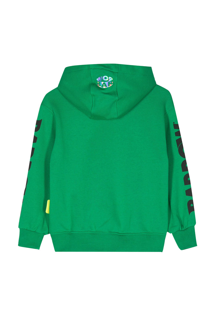 ViaMonte Shop | Barrow felpa verde bambino in cotone