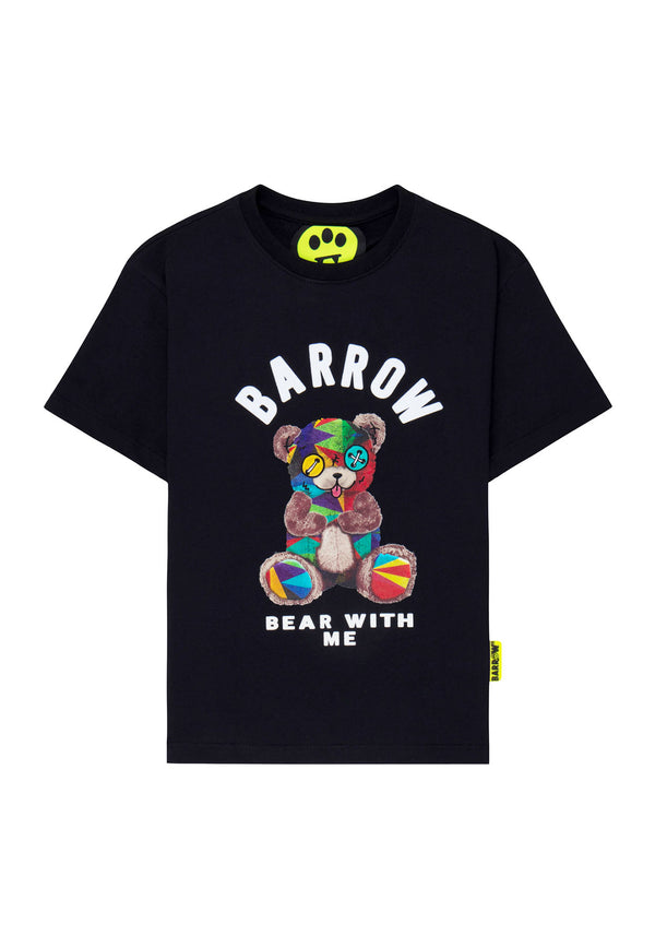 ViaMonte Shop | Barrow t-shirt nera bambino in cotone