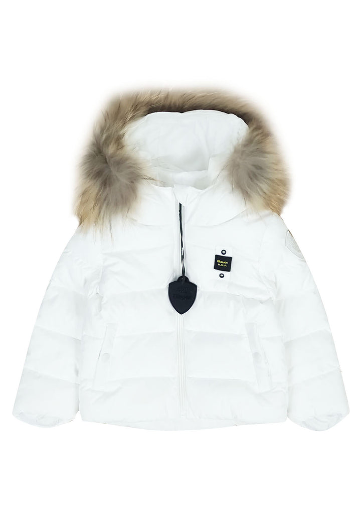 ViaMonte Shop | Blauer giubbino bianco neonata