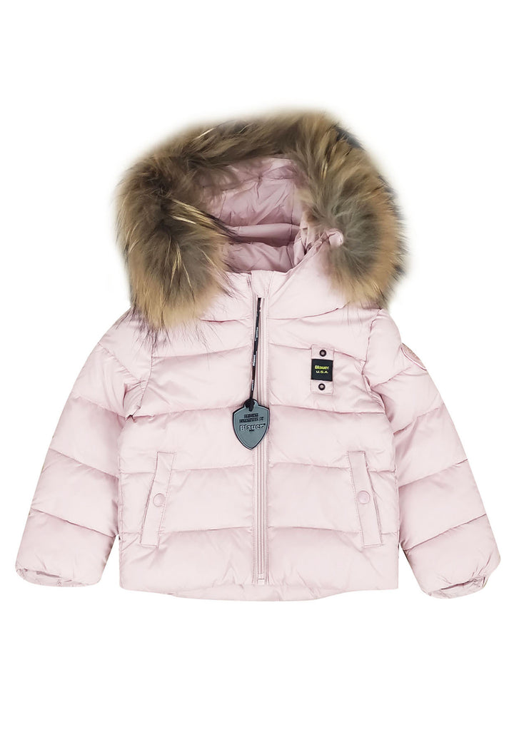 ViaMonte Shop | Blauer giubbino rosa neonata