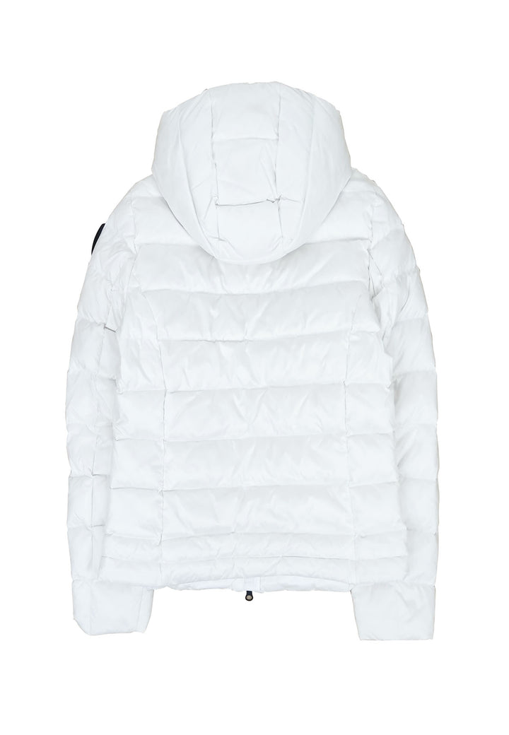 ViaMonte Shop | Blauer giubbino bianco bambina in nylon