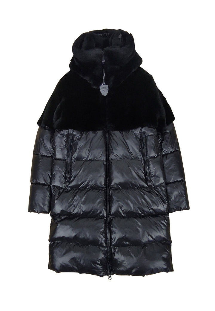 ViaMonte Shop | Blauer giubbino Acacia nero bambina in nylon