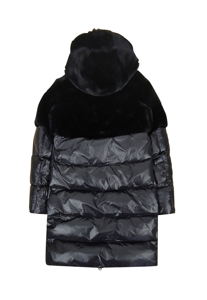 ViaMonte Shop | Blauer giubbino Acacia nero bambina in nylon