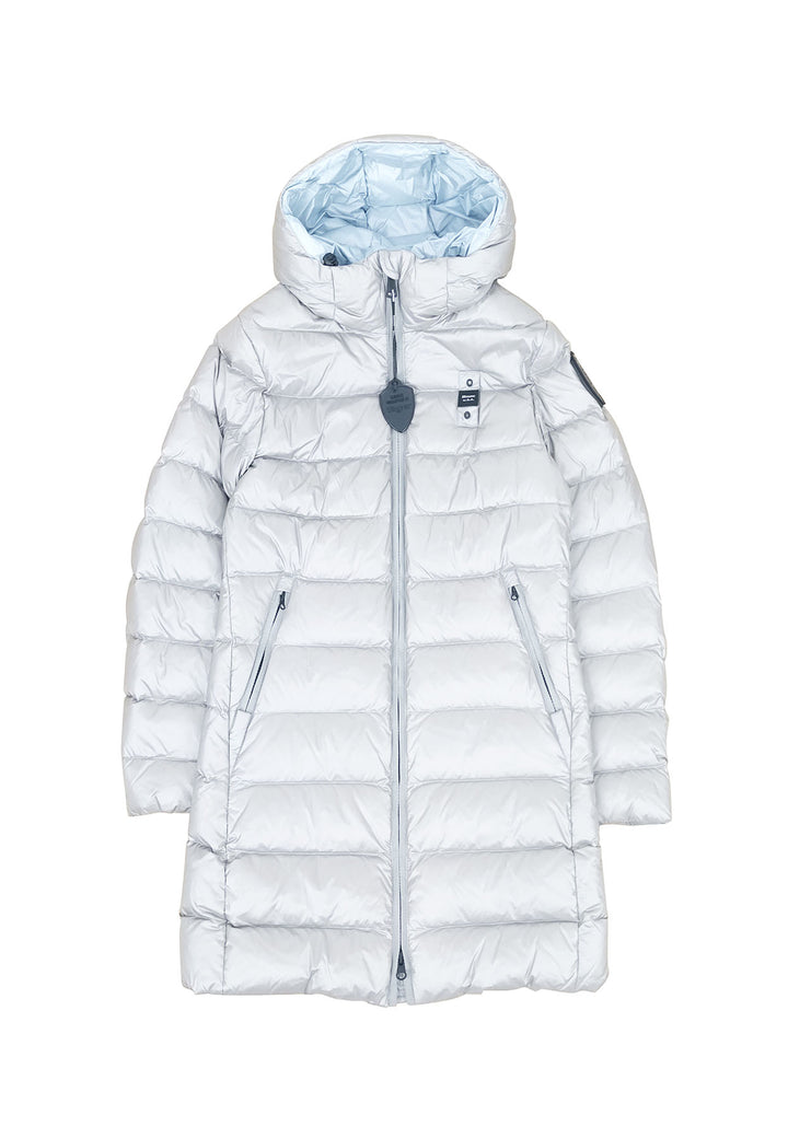 ViaMonte Shop | Blauer giubbino grigio bambina in nylon