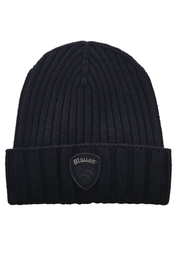 ViaMonte Shop | Blauer cappello blu bambino in misto lana