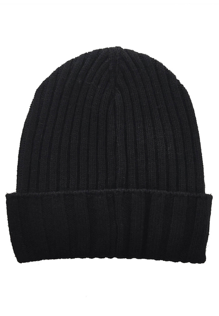 ViaMonte Shop | Blauer cappello nero bambino in misto lana