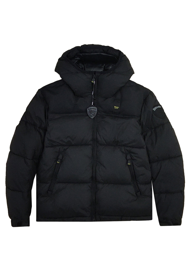 ViaMonte Shop | Blauer giubbino nero bambino in nylon