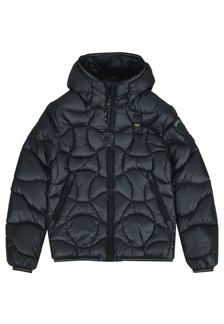 ViaMonte Shop | Blauer giubbino Belden nero bambino in nylon