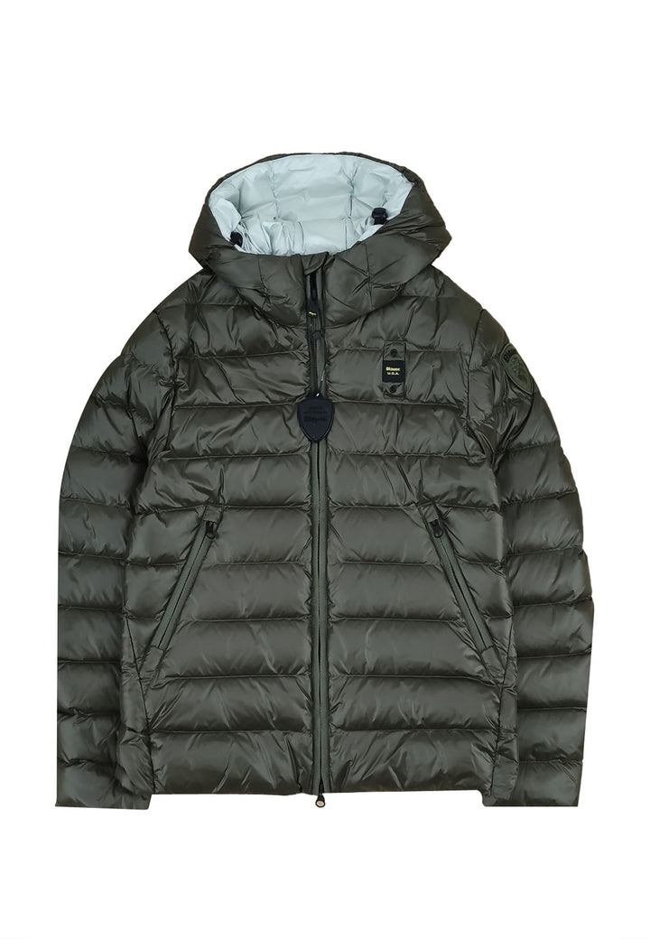 ViaMonte Shop | Blauer giubbino verde bambino in nylon