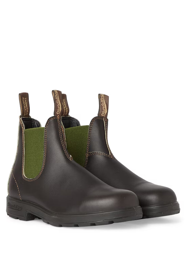 ViaMonte Shop | Blundstone stivaletto marrone e verde unisex in pelle