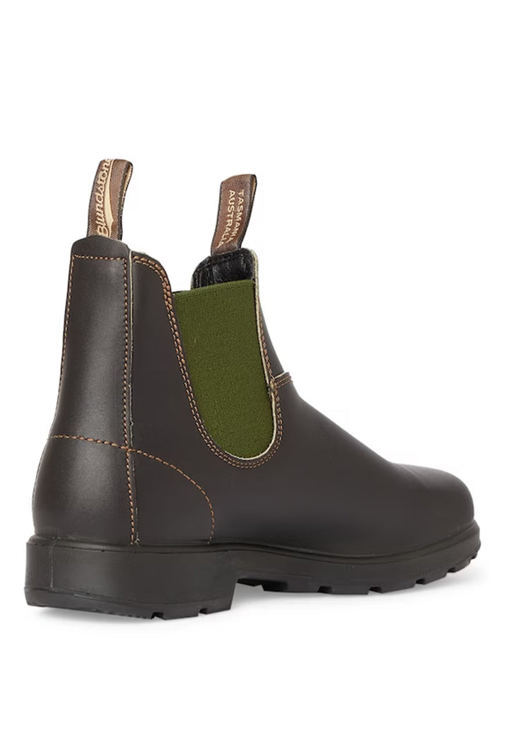 ViaMonte Shop | Blundstone stivaletto marrone e verde unisex in pelle