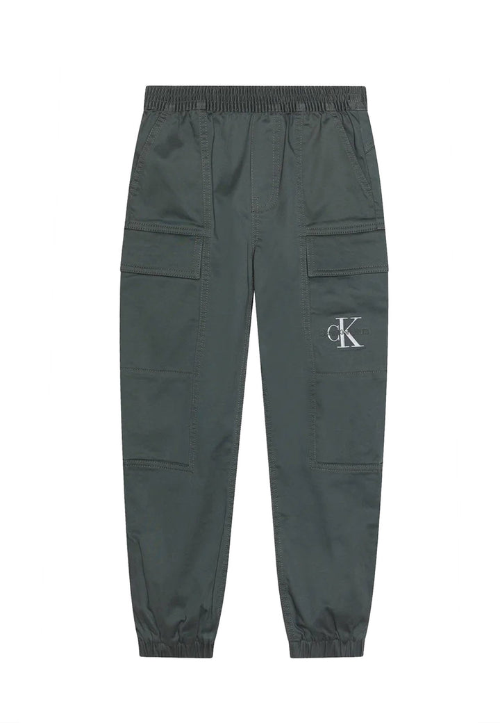 ViaMonte Shop | Calvin Klein Jeans pantalone grigio bambino in cotone