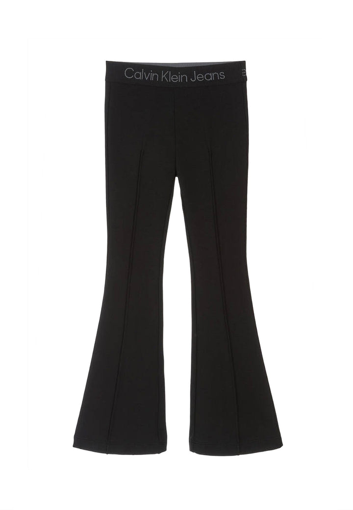 ViaMonte Shop | Calvin Klein Jeans pantalone nero bambina in viscosa