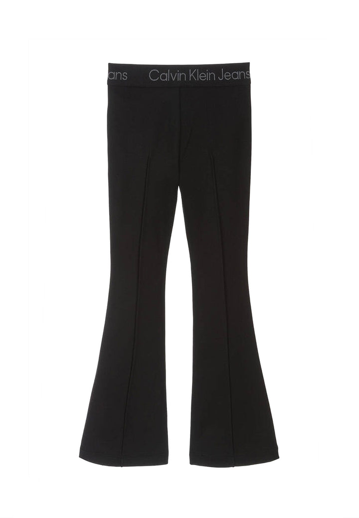 ViaMonte Shop | Calvin Klein Jeans pantalone nero bambina in viscosa