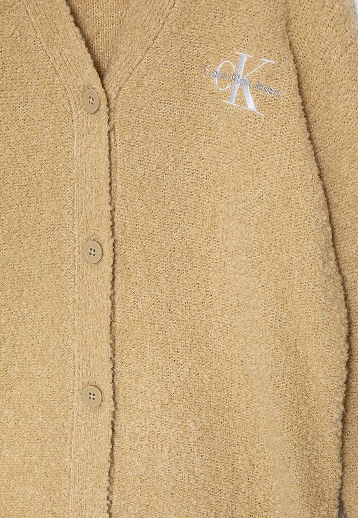 ViaMonte Shop | Calvin Klein Jeans maglia cardigan beige bambina