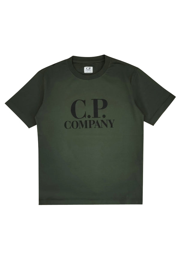 ViaMonte Shop | C.P. Company t-shirt verde bambino in cotone