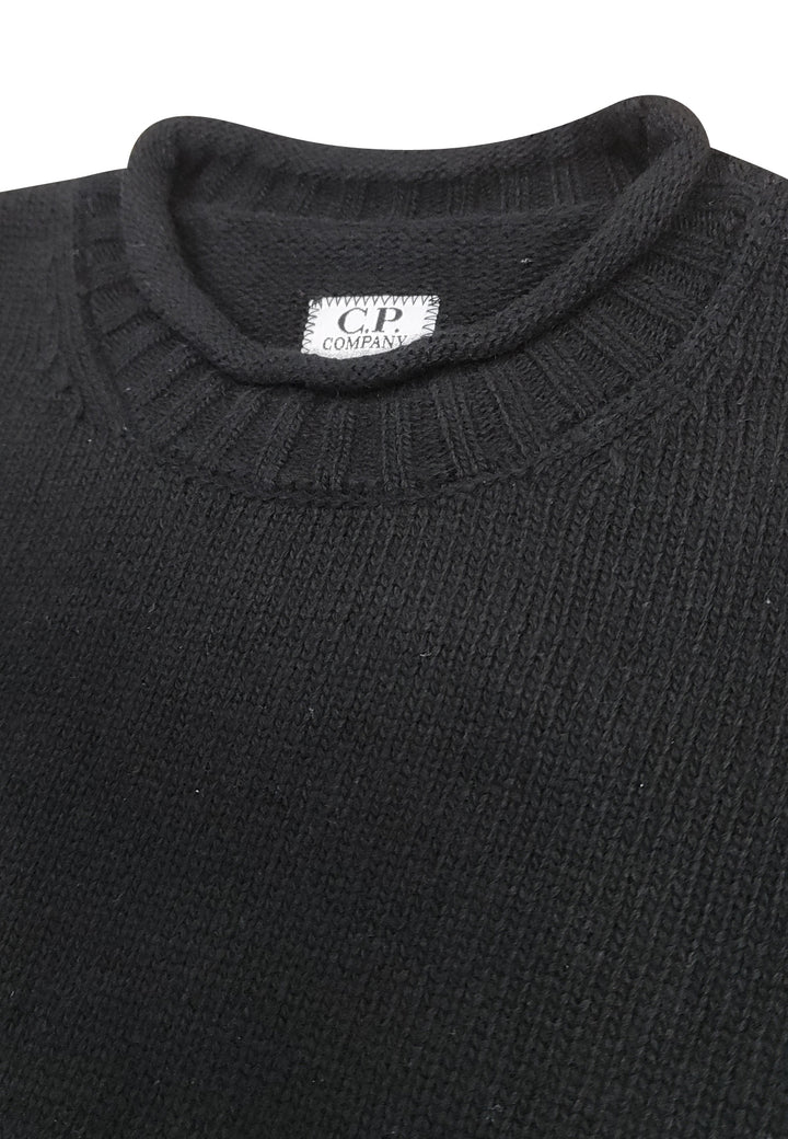 ViaMonte Shop | C.P. Company maglia nera bambino in lana