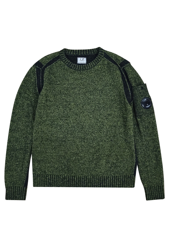 ViaMonte Shop | C.P. Company maglia verde bambino in misto lana