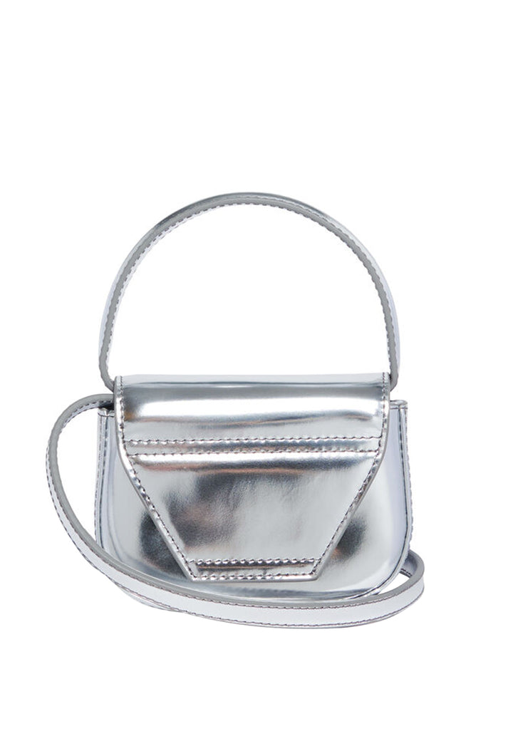 ViaMonte Shop | Diesel borsa 1DR XS argento bambina in pelle