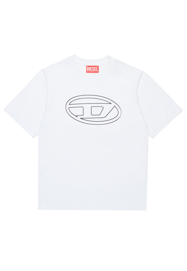ViaMonte Shop | Diesel Kid t-shirt bianca bambino in cotone
