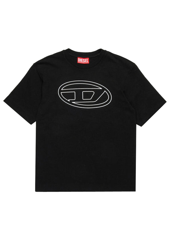 ViaMonte Shop | Diesel Kid t-shirt nera bambino in cotone