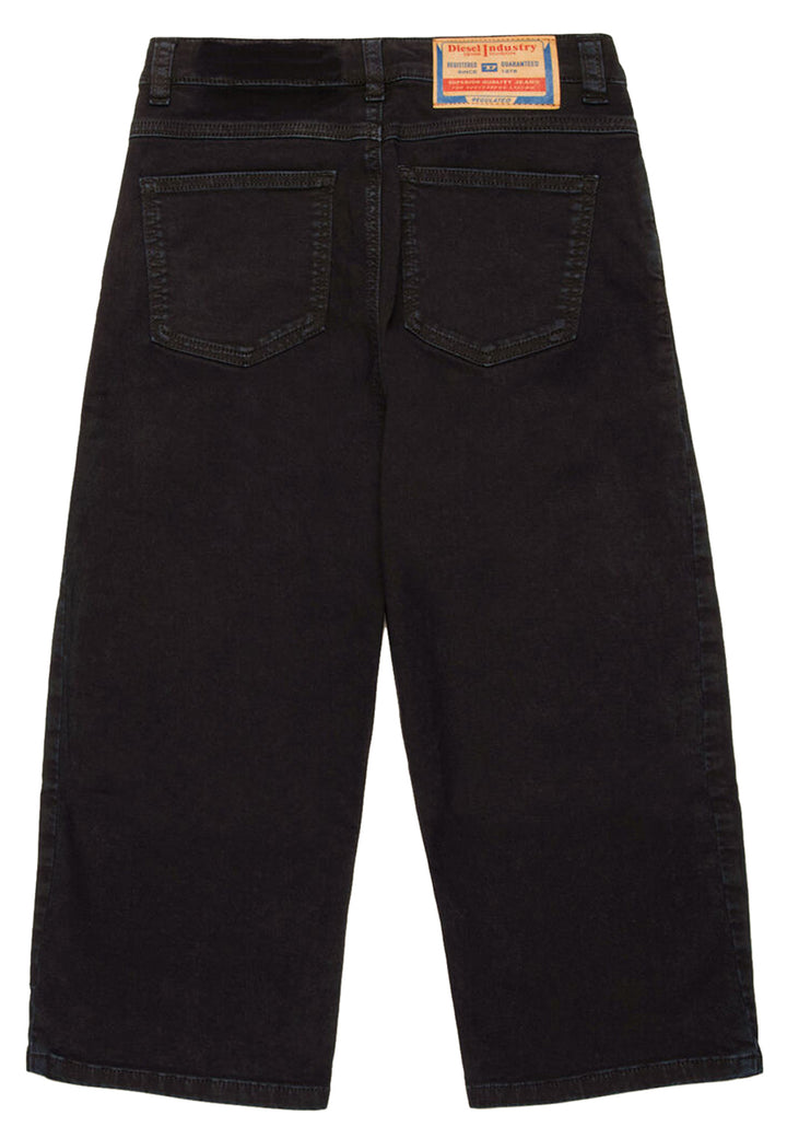 ViaMonte Shop | Diesel Kid pantalone nero bambina in cotone