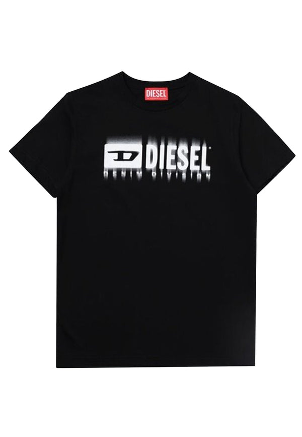 ViaMonte Shop | Diesel Kid t-shirt nera bambino in cotone