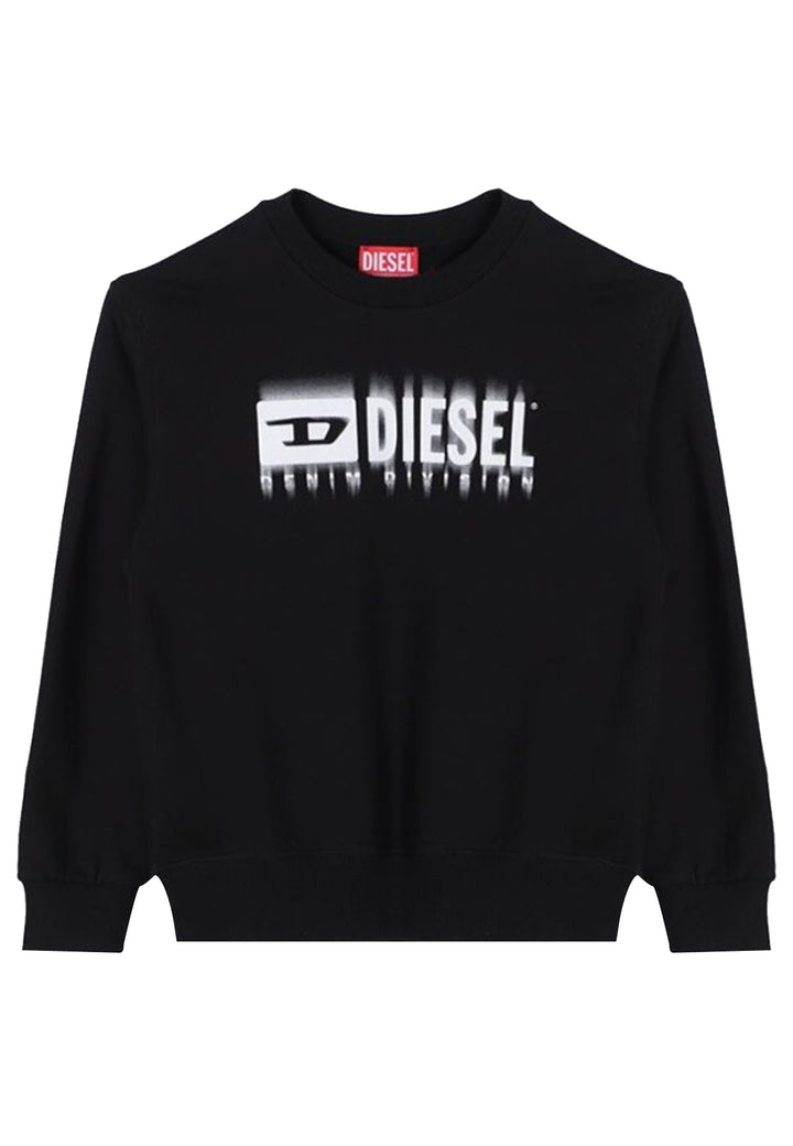 ViaMonte Shop | Diesel Kid felpa nera bambino in cotone