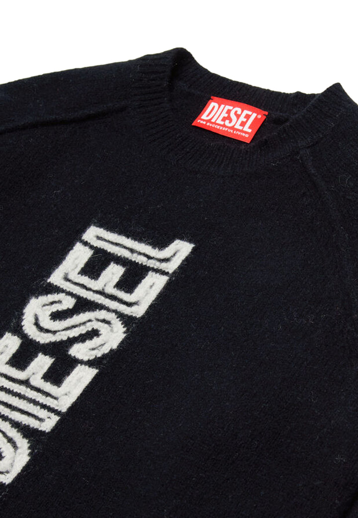 ViaMonte Shop | Diesel maglia nera bambino in lana