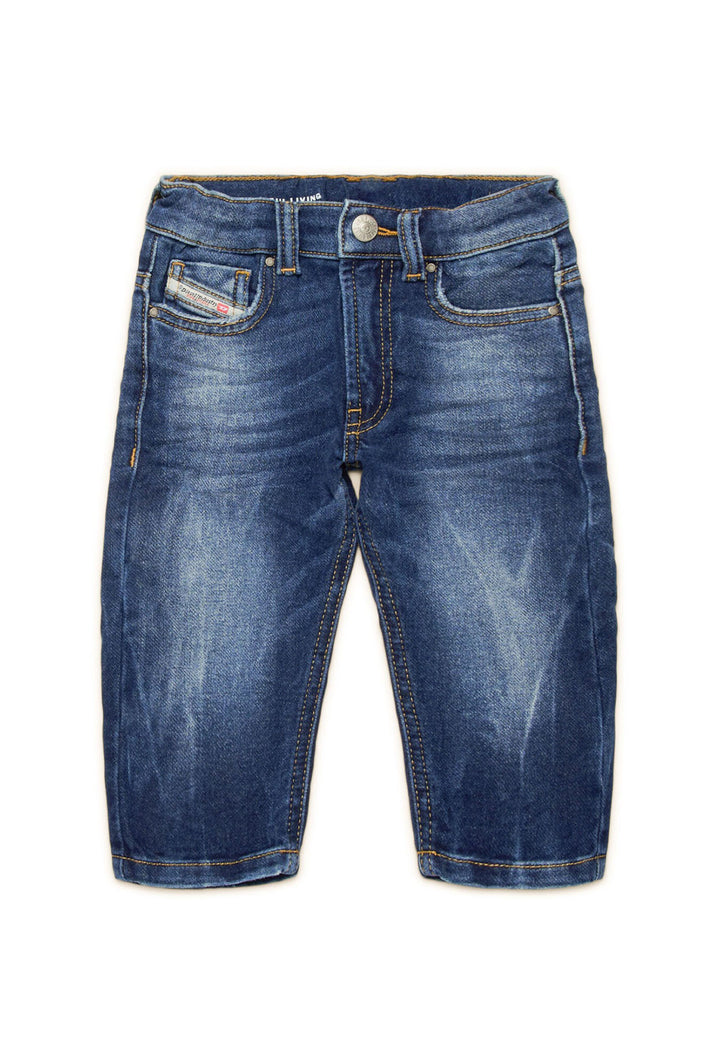 ViaMonte Shop | Diesel Kid jeans D-Jools-b blu neonato in cotone effetto denim