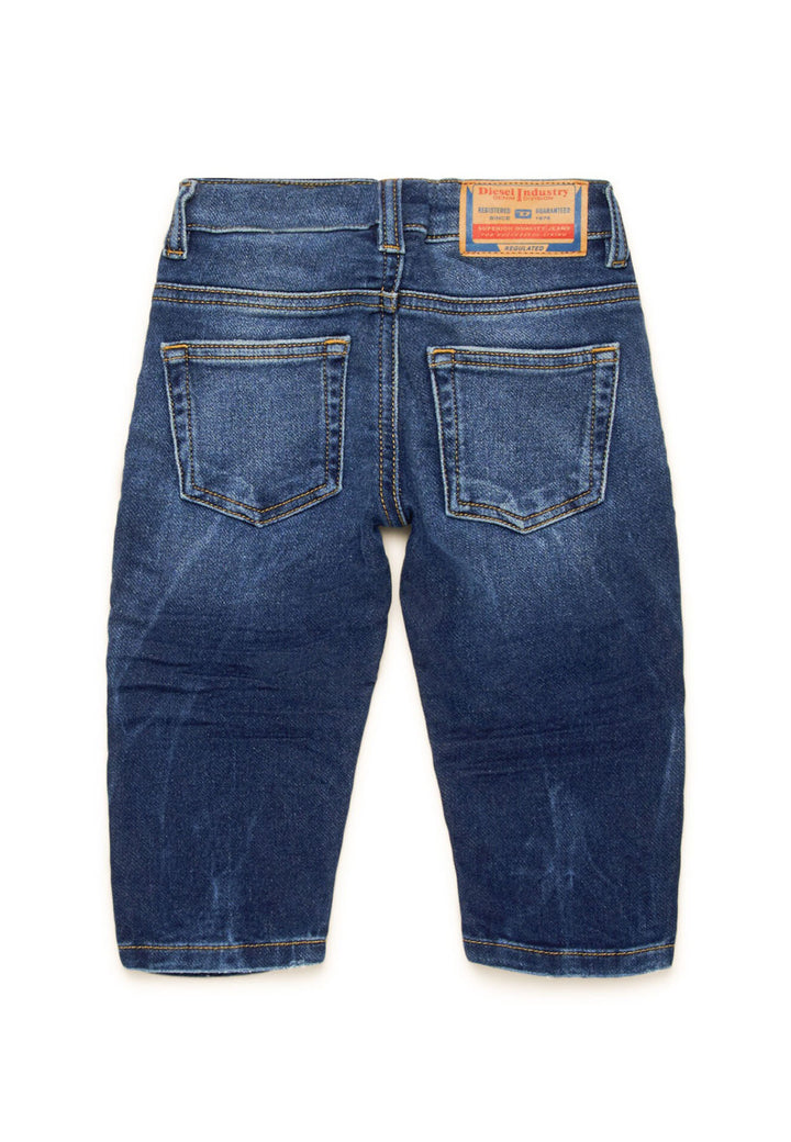 ViaMonte Shop | Diesel Kid jeans D-Jools-b blu neonato in cotone effetto denim