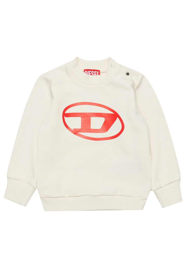 ViaMonte Shop | Diesel Kid felpa panna neonato in cotone