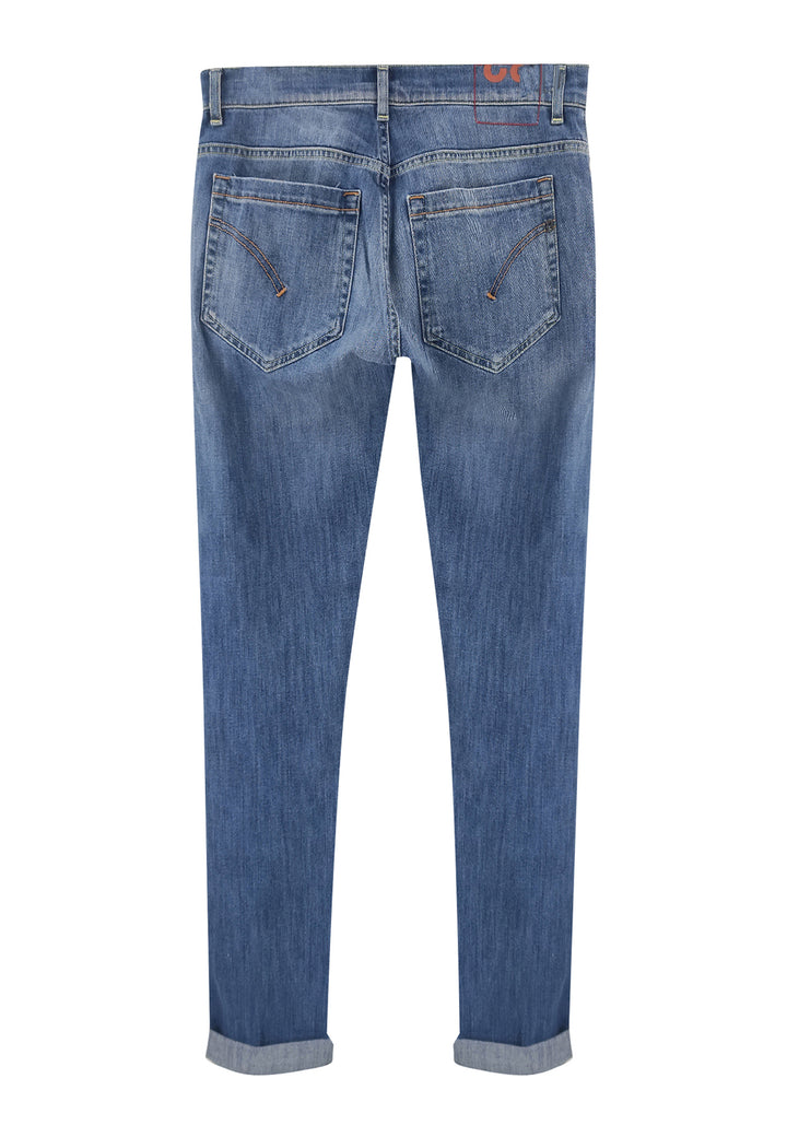 ViaMonte Shop | Dondup jeans George blu chiaro uomo in denim elasticizzato