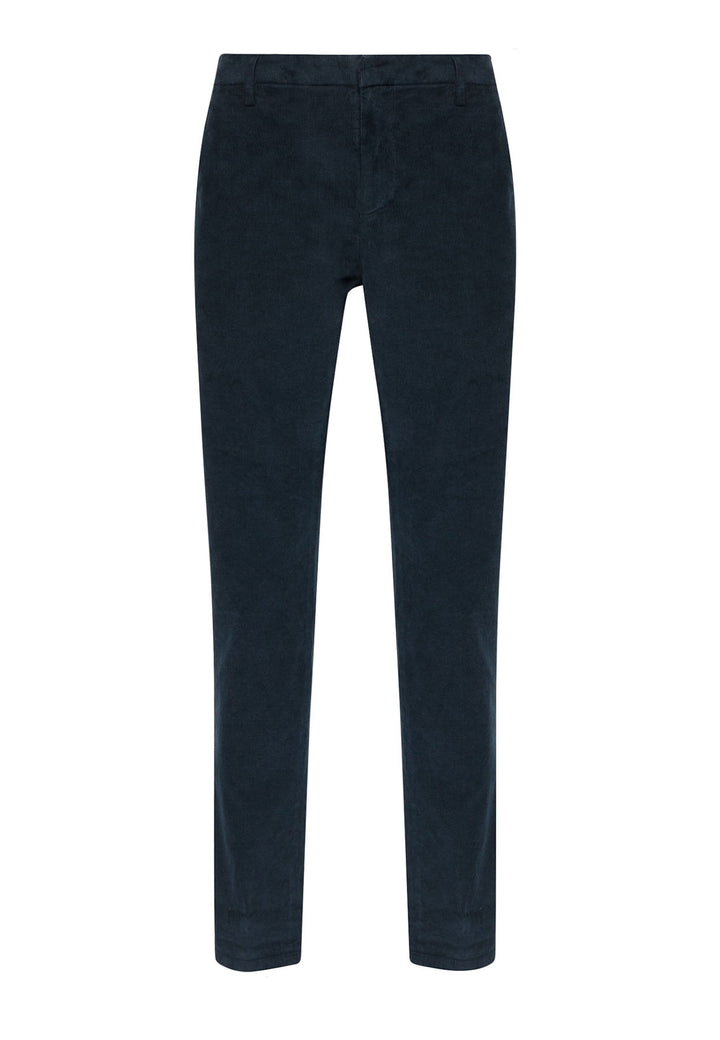 ViaMonte Shop | Dondup pantalone uomo blu a costine strette di velluto