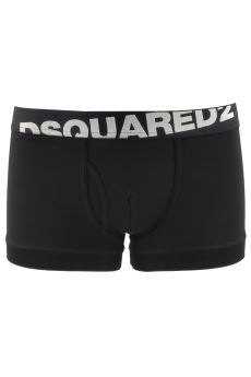 ViaMonte Shop | Dsquared2 Underwear boxer nero uomo con elastico logato