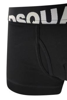 ViaMonte Shop | Dsquared2 Underwear boxer nero uomo con elastico logato