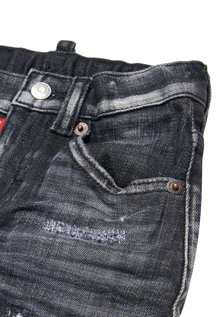 ViaMonte Shop | Dsquared2 jeans nero neonato in denim