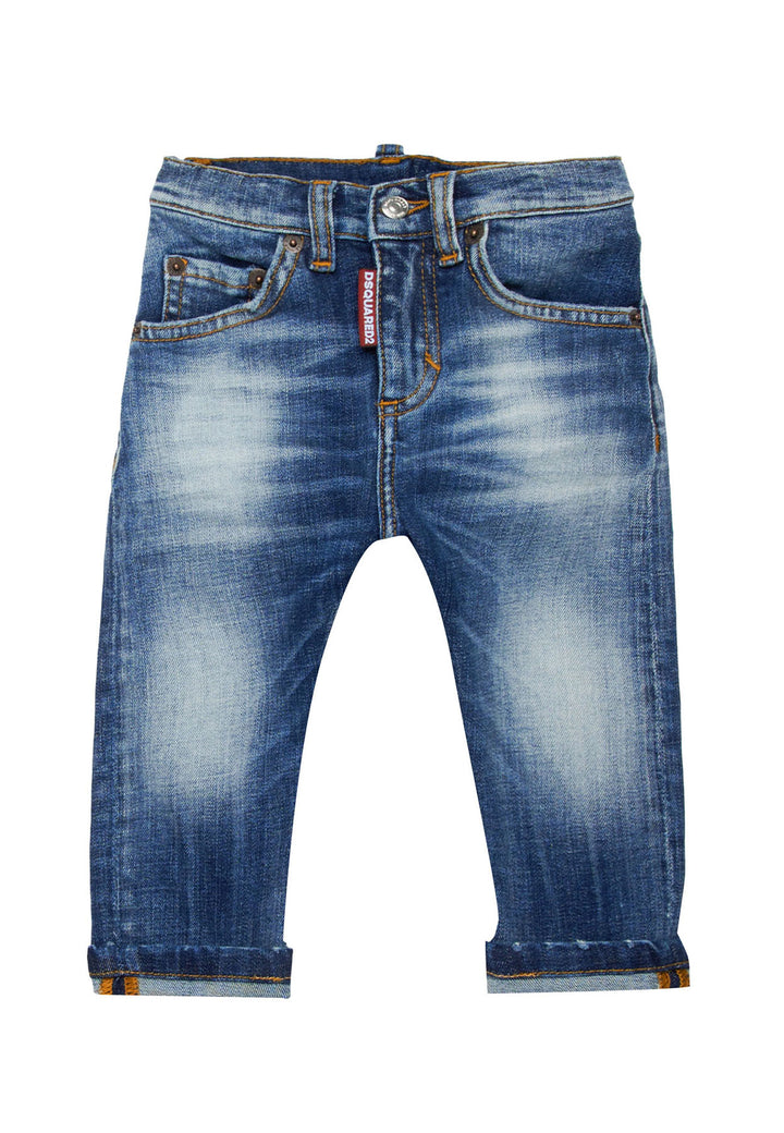 ViaMonte Shop | Dsquared2 jeans blu neonato in denim