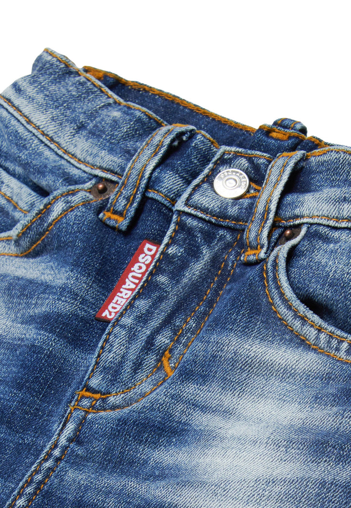 ViaMonte Shop | Dsquared2 jeans blu neonato in denim